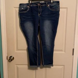 Royalty For Me Skinny Crop Jeans